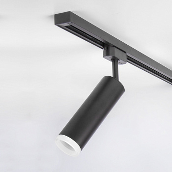 Трековый светодиодный светильник для однофазного шинопровода 10Вт 4200К черный IP20 Oskar (a040964) Elektrostandard