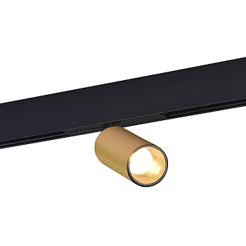Магнитный трековый светильник Золотистый LED 1*12Вт 3000К 500Lm Ra>90 IP20 D50xH173 48В ST807.236.12 ST LUCE