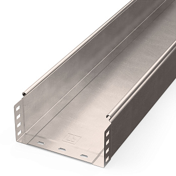 Лоток неперфорированный Стандарт INOX (AISI 409) 200х100х3000 (0,8 мм) (6 м/уп) Промрукав