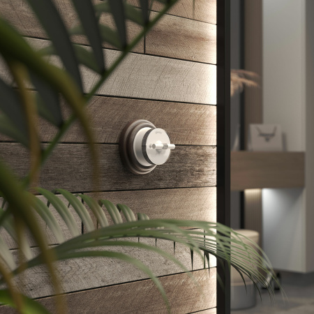 Выключатель на 4 положения двухклавишный (белый матовый/хром) Vintage ОУ IP20 Werkel