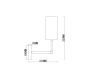 Настенный светильник (бра) 1*E14 60Вт Латунь IP20 Agnes FR5184WL-01BS Freya