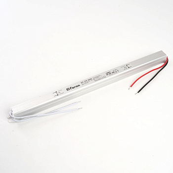 Блок питания для светодиодной ленты 60W 24V (ультратонкий драйвер), LB001 Feron