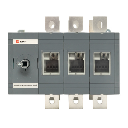 Рубильник 630A 3П реверсивный без рукоятки управления TwinBlock EKF