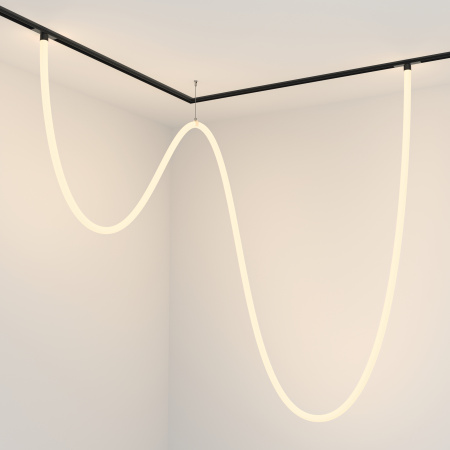 Трековый подвесной светильник LED 100Вт Черный IP20 Magnetic track system Exility TR101-2-100W3K-B Technical Maytoni