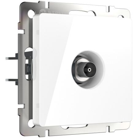 Встраиваемые механизмы Розетка СУ TV оконечная . Белый IP20 Werkel