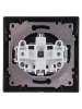 Розетка 2П+З 16А 250В графит "Лама" TDM