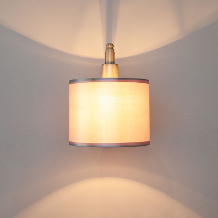Бра с абажуром 1*E14 40Вт сатинированный никель IP20 Adagio (60080/1 сатин-никель) Eurosvet