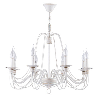 Люстра 8*E14 60Вт Белый с Золотом IP20 Velia FR2046-PL-08-WG Freya