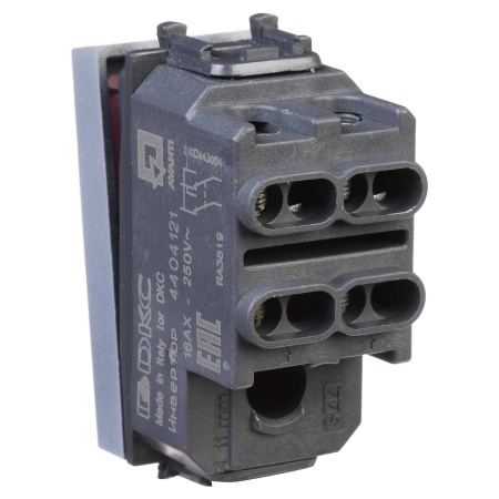 Перекрестный переключатель модульный, "Avanti", "Закаленная сталь", 1 модуль DKC