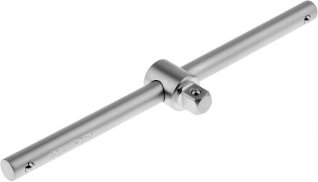 Вороток "Мастер" T-образный для торцовых головок (1/2"), Cr-V, хроматированное покрытие, 250мм ЗУБР Вороток "Мастер" T-образный для торцовых головок (1/2"), Cr-V, хроматированное покрытие, 250мм ЗУБР