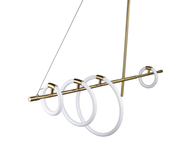 Светильник подвесной JESSY ZRS.01043.04 55Вт регулируется от 3000K до 6000K IP20 Латунь Zortes