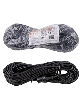 Удлинитель-шнур силовой народный У-12009 ПВС 2200 Вт б/з, 50м, штепс. гнездо TDM