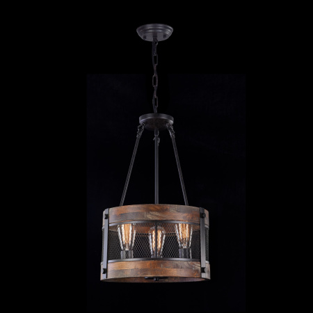 Подвесной светильник 3*E27 60Вт Черный IP20 Vittoria FR4561-PL-03-B Freya