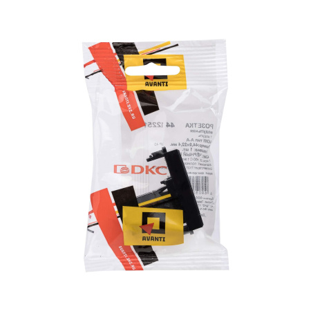 HDMI розетка модульная, тип А-А, "Avanti", "Черный матовый", 1 модуль DKC