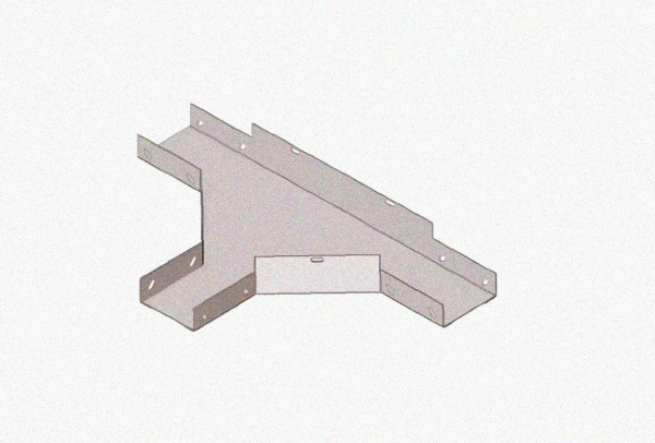 Лоток тройниковый глухой ОТГ 200х100 УТ1,5, оцинкованный лист S1,0