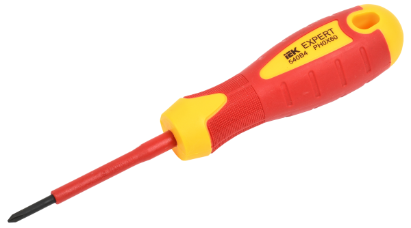 Отвертка крестовая EXPERT Ph0х60мм 1000В IEK