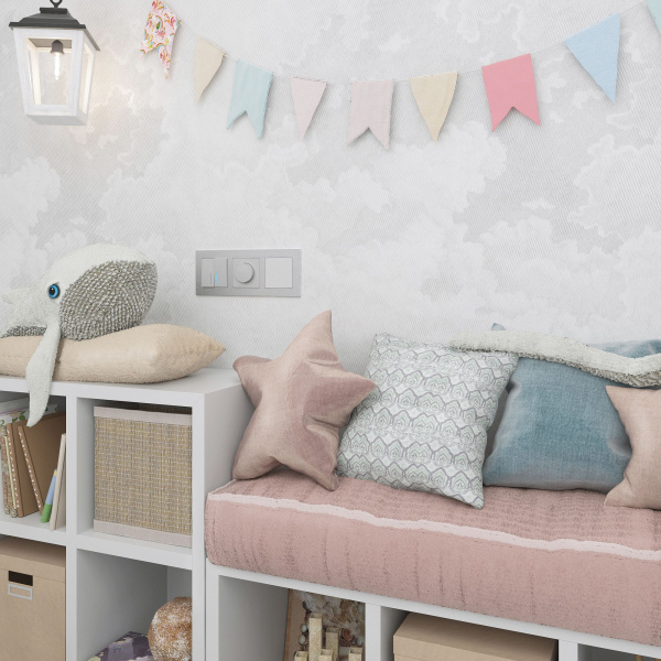 Aluminium Рамка на 3 поста (алюминий) Werkel